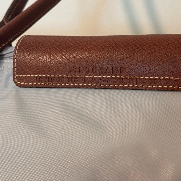 NEW Longchamp Le Pilage Light Grey - Limited Edition Eiffel Tower - Medium - Picture 8 of 16